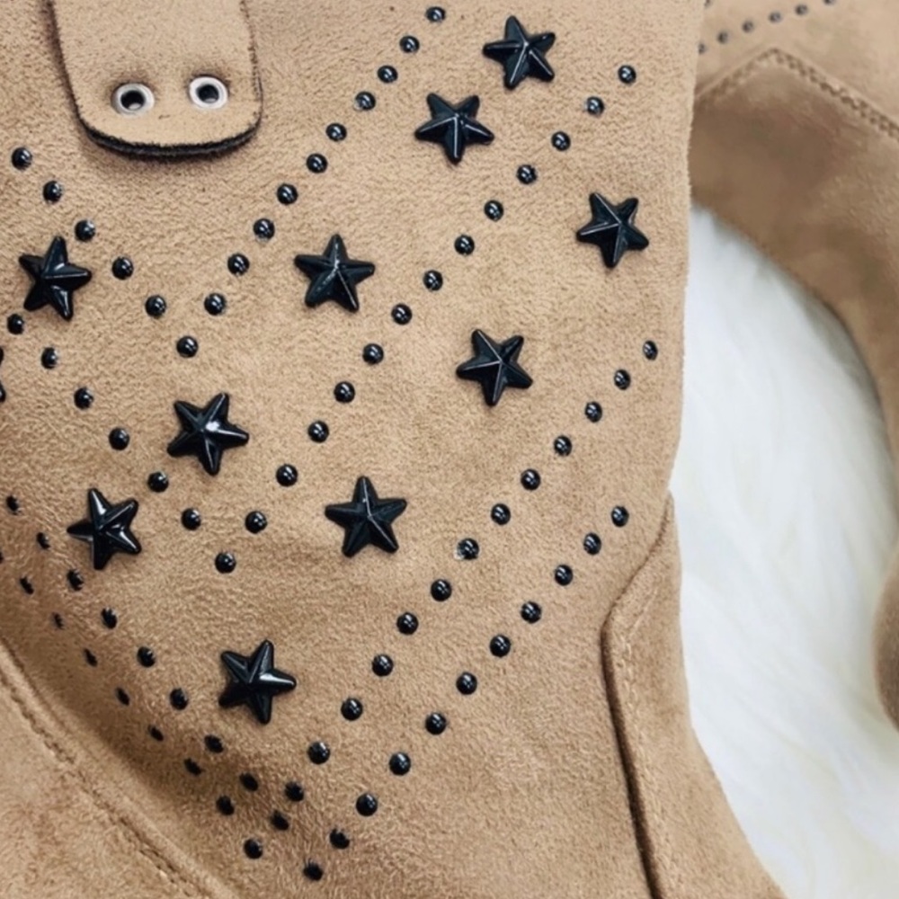 Country Chic Star Booties With 3” Heel - Picture 3 of 13